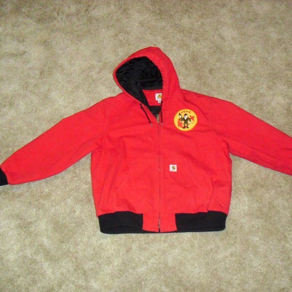 Carhartt Other - Carhartt USMC Marines Mens Red Black Full Zip Up Hooded Jacket Coat sz. XL New